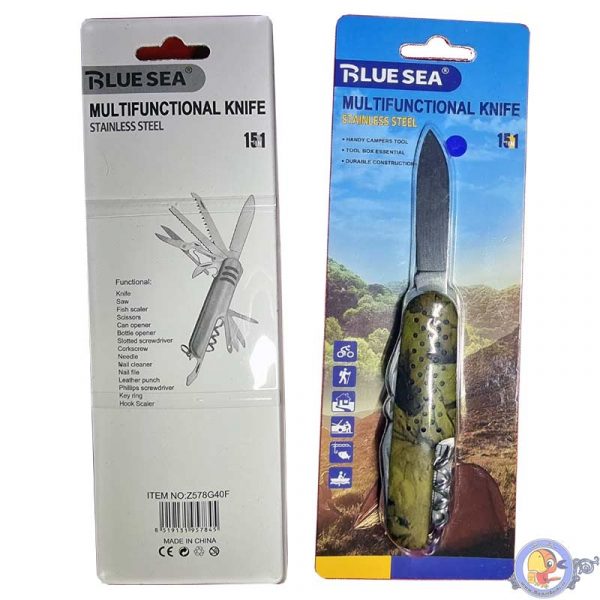 چاقو تاشو مسافرتی ۱۵ کاره Blue Sea