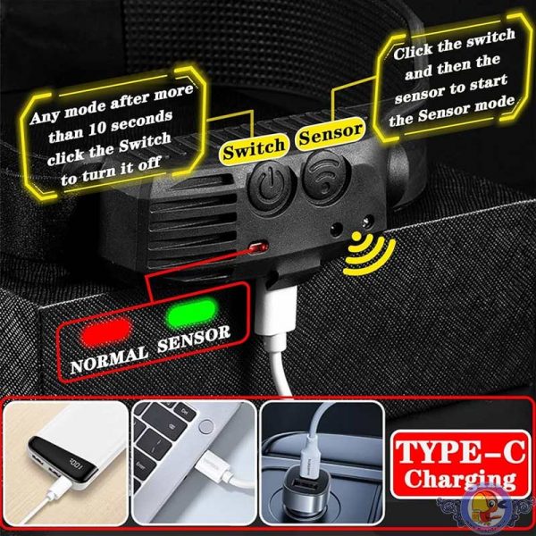 چراغ قوه پیشانی هدلایت شارژی Coba CB-689-2