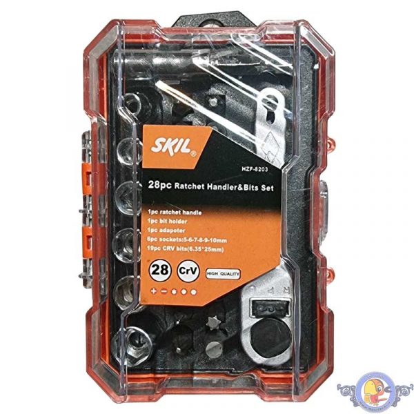 مجموعه بکس و سری پیچگوشتی و شش گوش جقجقه ای SKIL HZF-8203 CRV