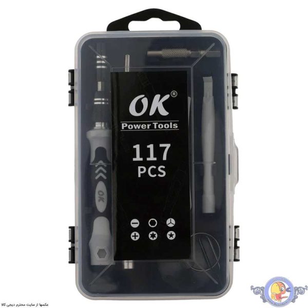 آچار بکس و سری پیچ گوشتی اوکی مدل 001 مجموعه 117 عددی