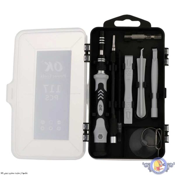 آچار بکس و سری پیچ گوشتی اوکی مدل 001 مجموعه 117 عددی