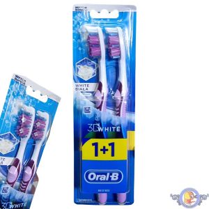مسواک دوقلو اورال بی مدل 3D White ایرلندی