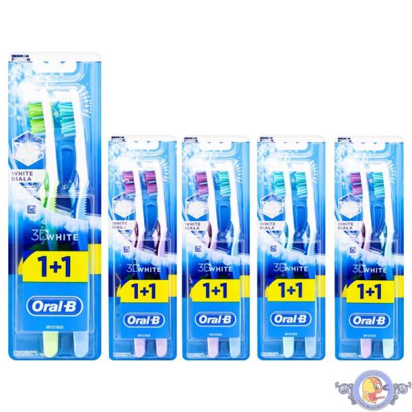 مسواک دوقلو اورال بی مدل 3D White ایرلندی