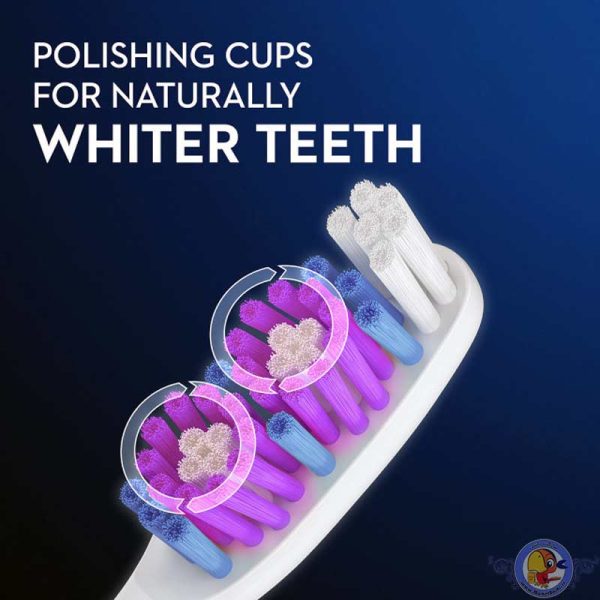 مسواک دوقلو اورال بی مدل 3D White ایرلندی