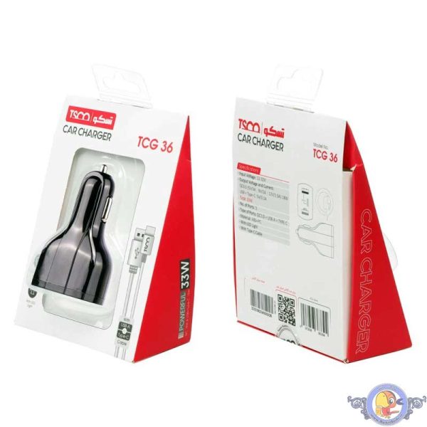 شارژر فندکی تسکو مدل TCG 36