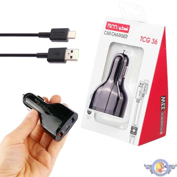 شارژر فندکی تسکو مدل TCG 36