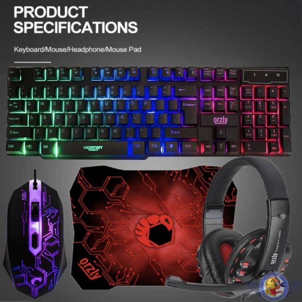 ست گیمینگ اورزلی مدل HORNET_RX_250_NEON BACKLIGHT