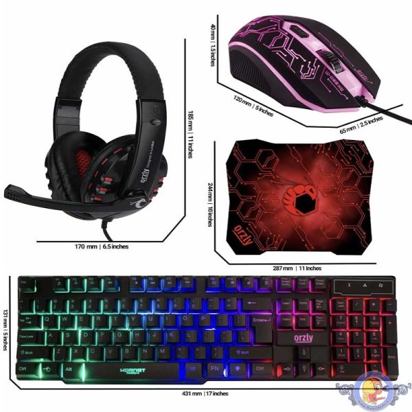 ست گیمینگ اورزلی مدل HORNET_RX_250_NEON BACKLIGHT