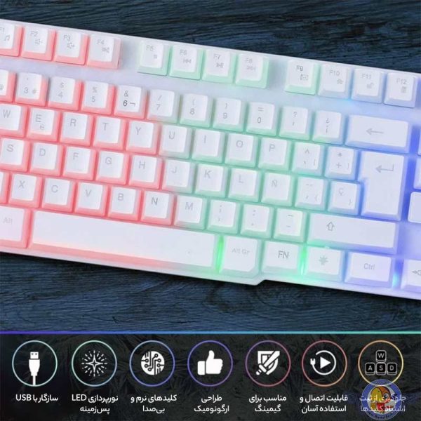 ست گیمینگ اورزلی مدل HORNET_RX_250_NEON BACKLIGHT