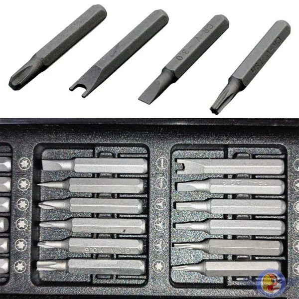 پیچ گوشتی و سری پیچ گوشتی اوکی مدل 001 مجموعه 25 عددی