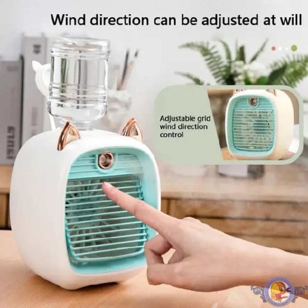 پنکه شارژی مه پاش طرح گربه - اصلی