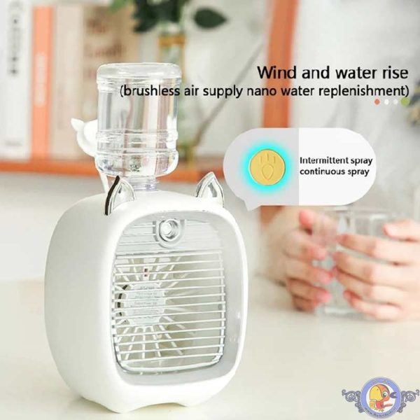 پنکه شارژی مه پاش طرح گربه - اصلی