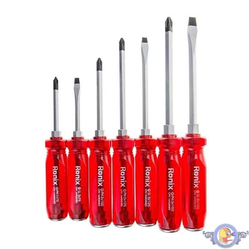 ست ۷ عددی پیچ گوشتی ضربه خور رونیکس مدل RH-2906