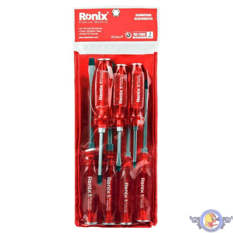 ست ۷ عددی پیچ گوشتی ضربه خور رونیکس مدل RH-2906