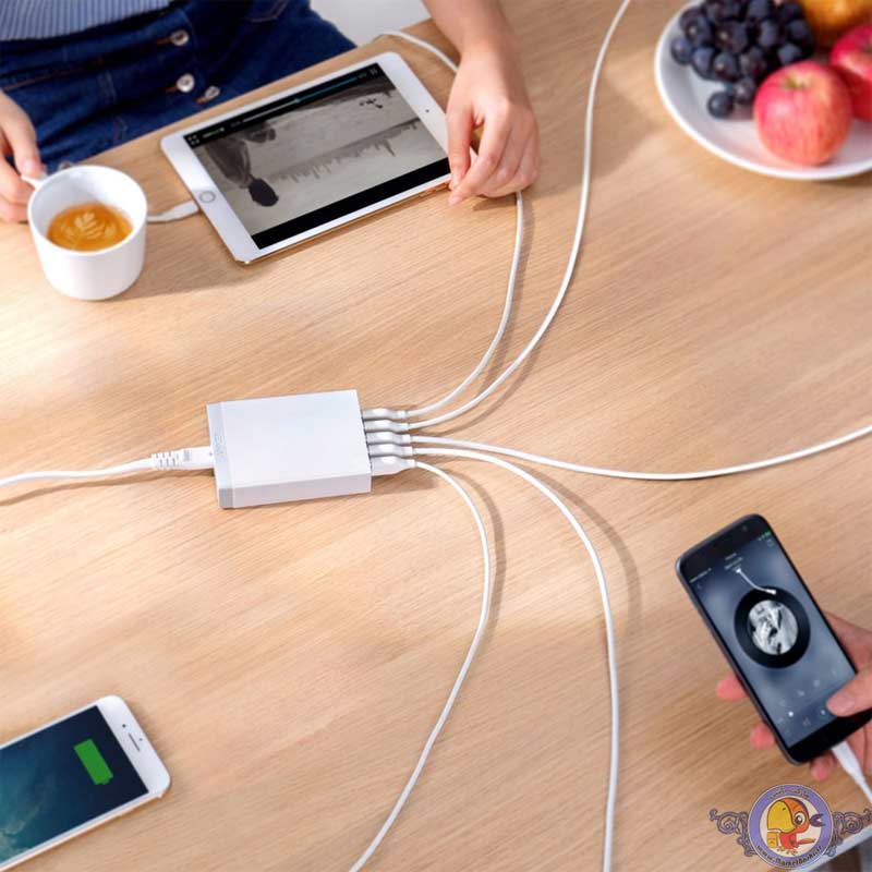 شارژر رومیزی انکر مدل Anker A2123 با 6 پورت و توان 60W