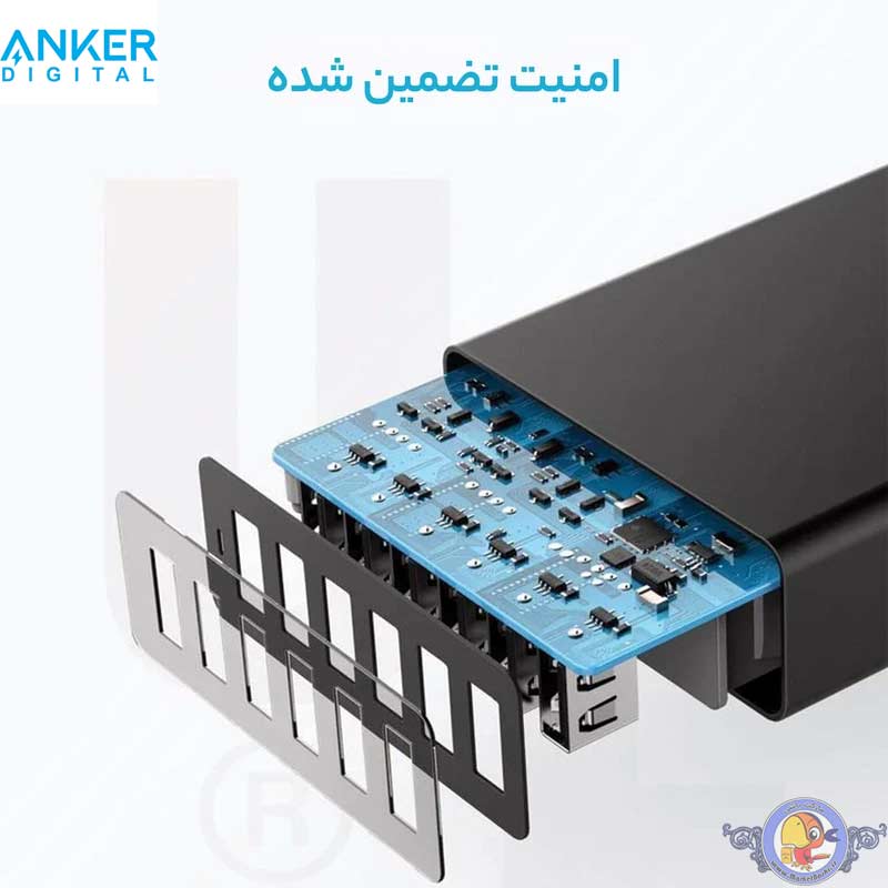 شارژر رومیزی انکر مدل Anker A2123 با 6 پورت و توان 60W