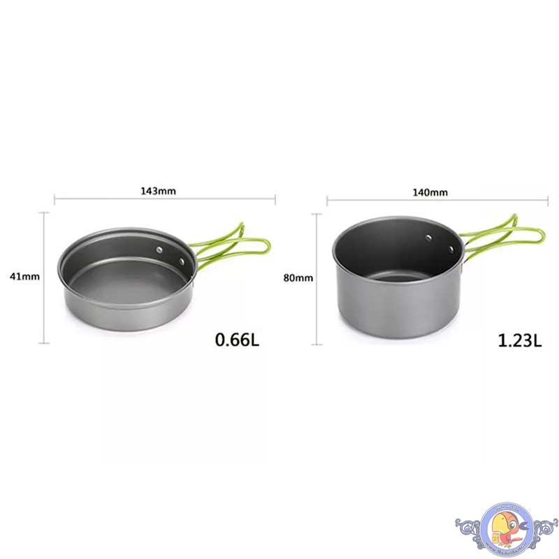 ست ظروف آشپزی سفری مدل DS-301