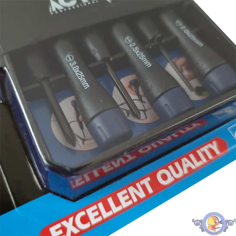 ست پیچ گوشتی ساعتی 6 عددی اکتیو مدل AC-6306PS
