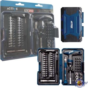 پیچ گوشتی و بکس اکتیوتولز مدل AC-6353PS بسته 53 عددی