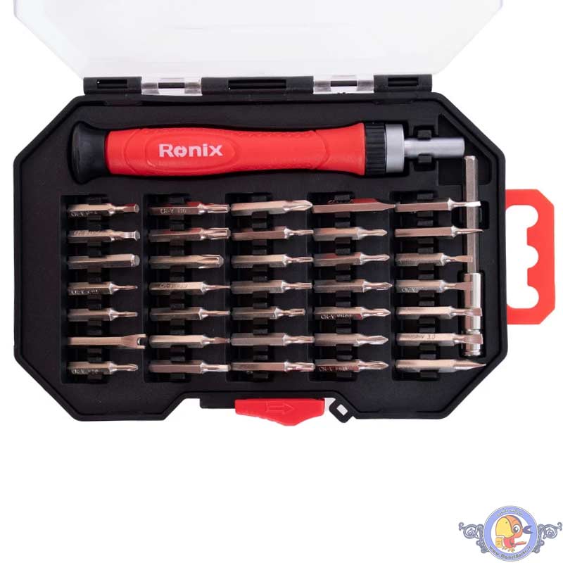 پیچ گوشتی جغجغهای ساعتی 37 عددی رونیکس مدل RH-2719